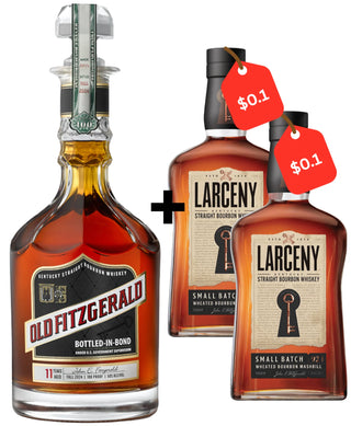 Old Fitzgerald 11 Year + 2 Bottles of Larceny Small Batch Discounted Bundle (3 x 750ml)