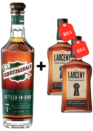Old Fitzgerald 7 Year + 2 Bottles of Larceny Small Batch Discounted Bundle (3 x 750ml)